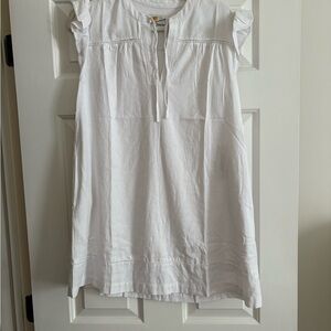 NWT Fair Harbor Avalon White Ruffle Sleeve Dress, XS